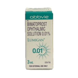 Lumigan 0.01% (Bimatoprost) Eye Drops – 3 ml