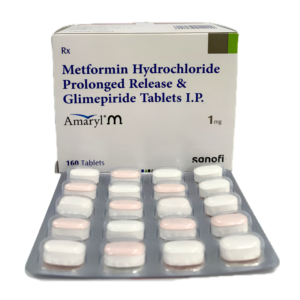 Amaryl M1/M2 (Glimepiride 1/2 mg + Metformin 500 mg) Tablets