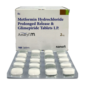 Amaryl M2 (Glimepiride 2 mg + Metformin 500 mg) Tablets