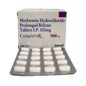 Cetapin XR 500/1000 mg (Metformin Extended Release) Tablets